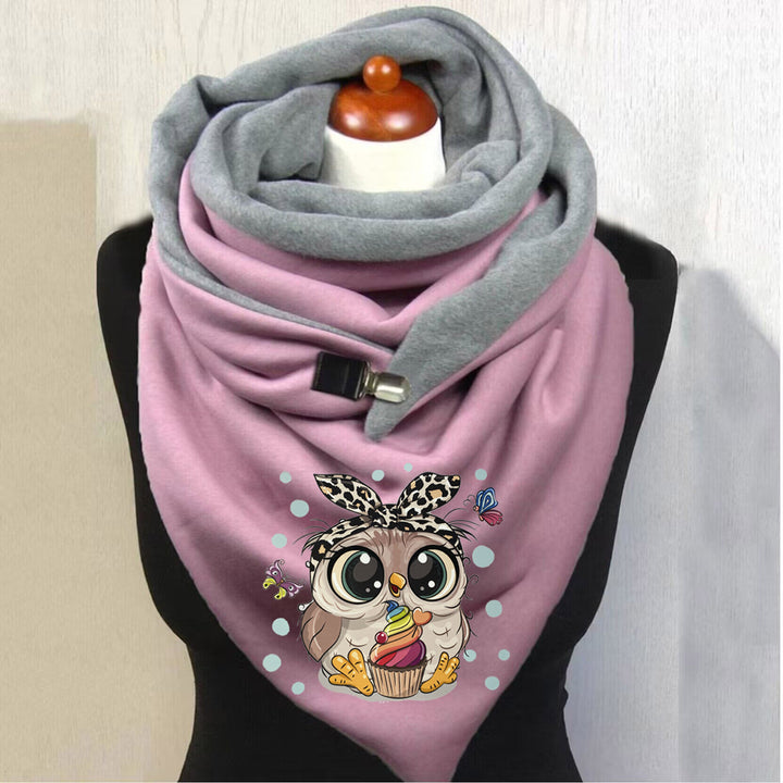 Women's Graceful And Fashionable Cotton Warm Button Scarf-Scarves & Wraps-Zishirts