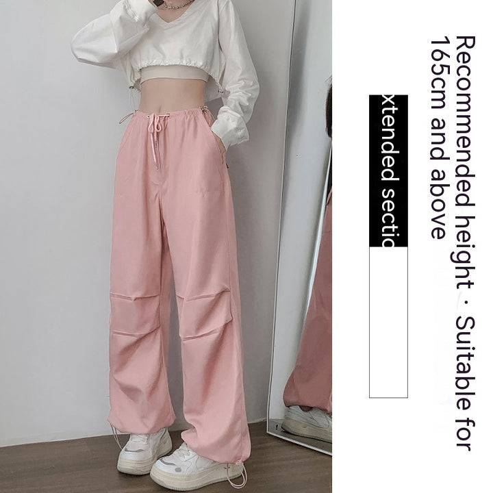 Women's Fashion Casual High Waist Casual Wide Leg Pants-Suits & Sets-Zishirts