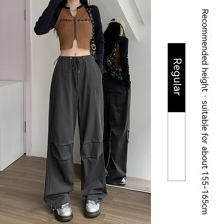 Women's Fashion Casual High Waist Casual Wide Leg Pants-Suits & Sets-Zishirts