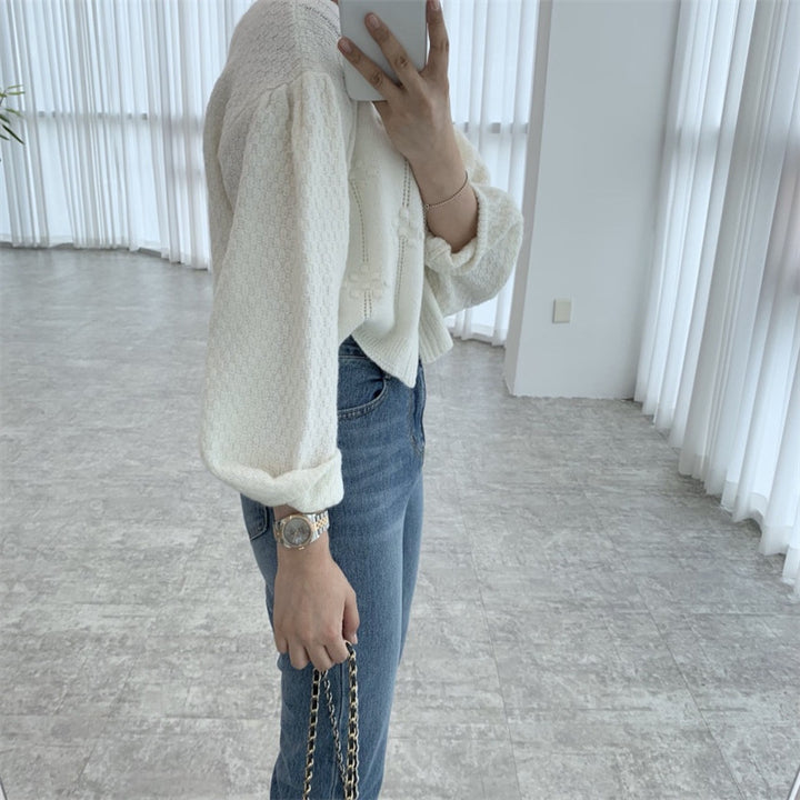 Youthful-looking Loose Outer Wear Idle Style Knitted Cardigan-Sweaters-Zishirts