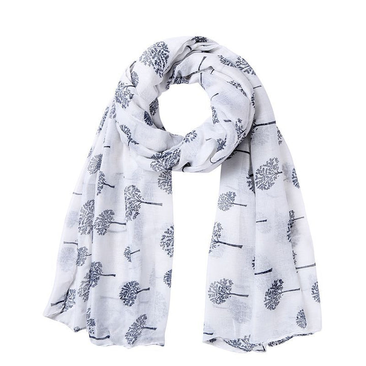 Women's Temperament Fashion Lucky Tree Print Scarf Shawl-Scarves & Wraps-Zishirts