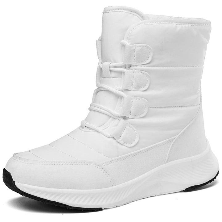 Waterproof Snow Boots Women's Mid-calf Front Zipper-0-Zishirts