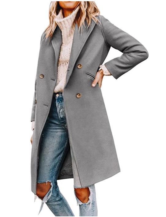 New Women's Woolen Mid-length Coat-Jackets-Zishirts