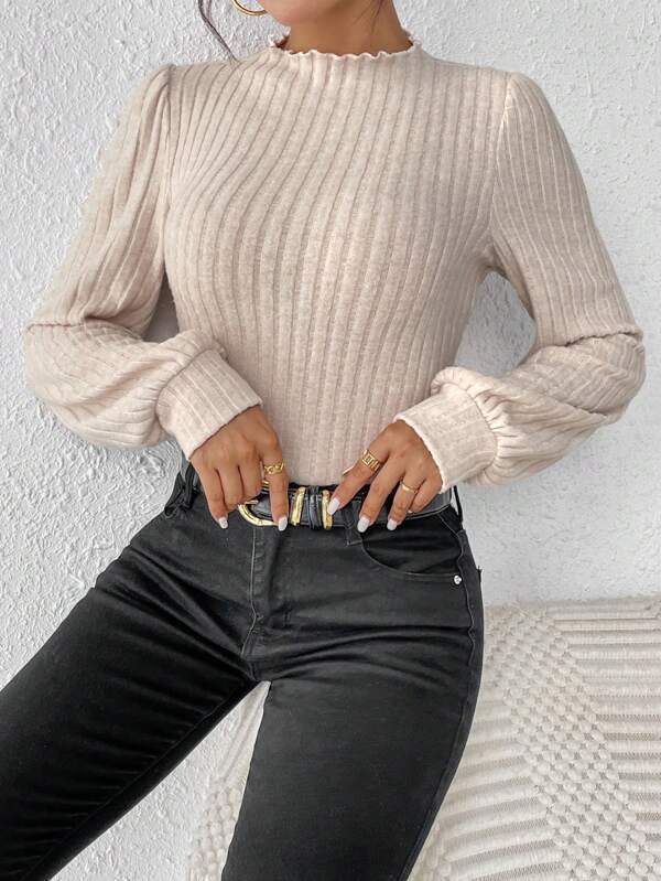 Women's French-style Long-sleeved Knitted Jumpsuit Top-Womens 2024 March-Zishirts