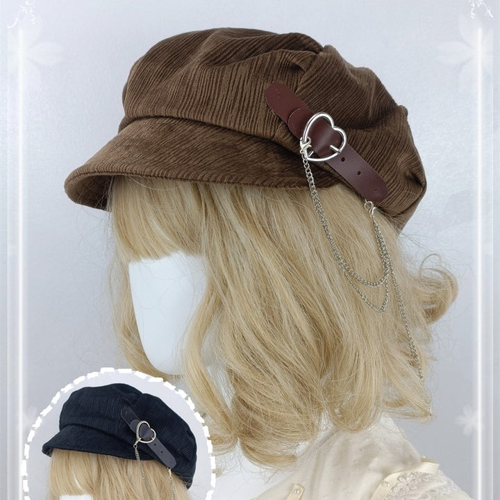 Original Handmade Duck Tongue Cap In Coffee Color-Women's Outerwear 2023-Zishirts