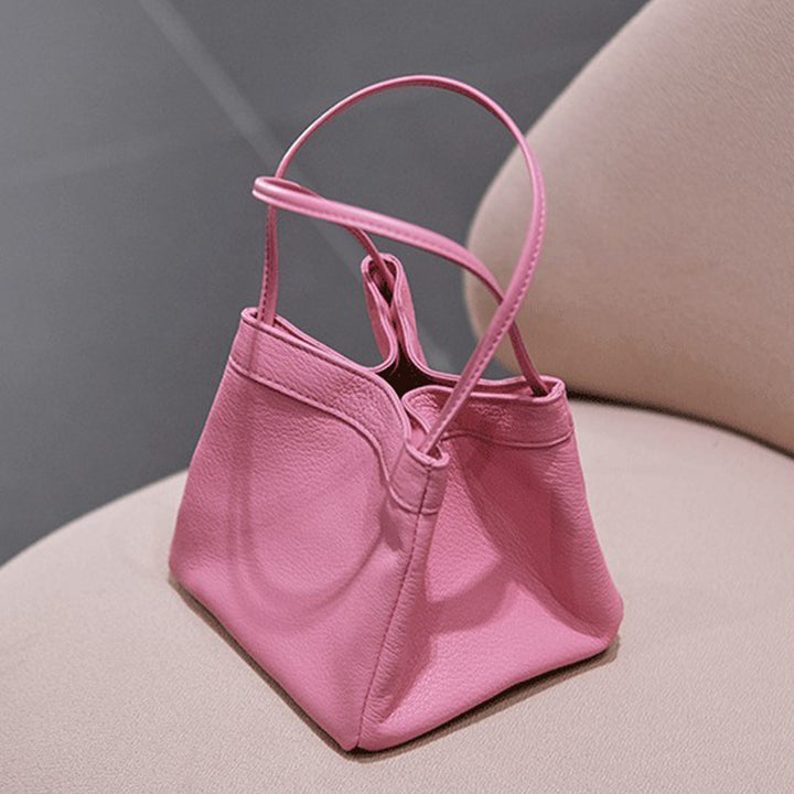 Fashion Ins Bucket Bags Cute Small Square Bag Niche Design Texture Handbag Women-Women's Bags-Zishirts