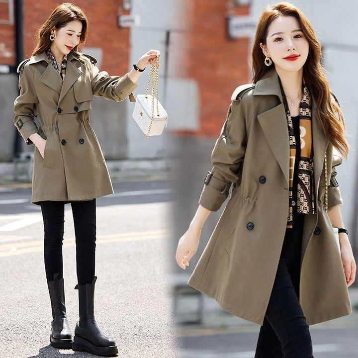 Autumn And Winter New Casual Figure Flattering Fashionable Top Women's Windbreaker Coat-Women's Outerwear 2023-Zishirts