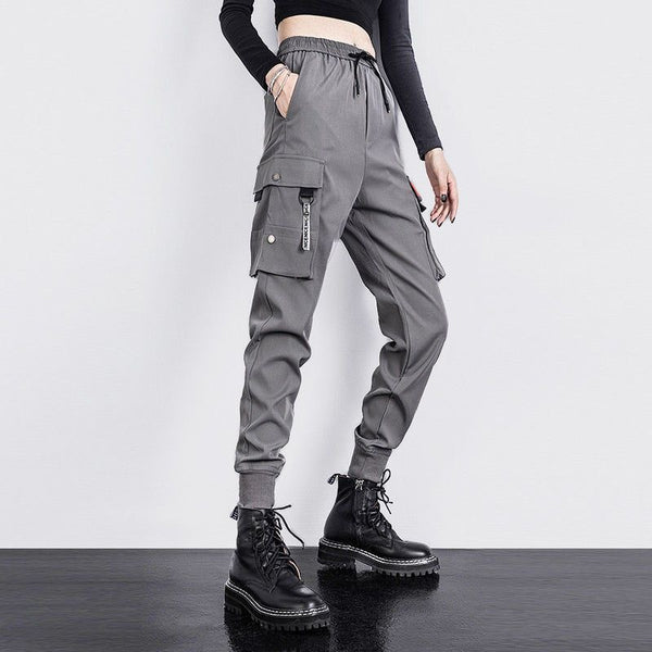 Oversized Cargo Pants Men And Women Ankle Banded Slacks High Waist Loose And Slimming-Women's Outerwear 2023-Zishirts