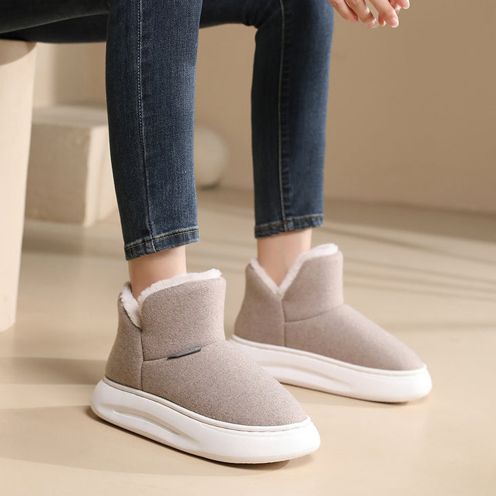 Winter Cotton Slippers Thick Casual Thick-Womens Footwear-Zishirts