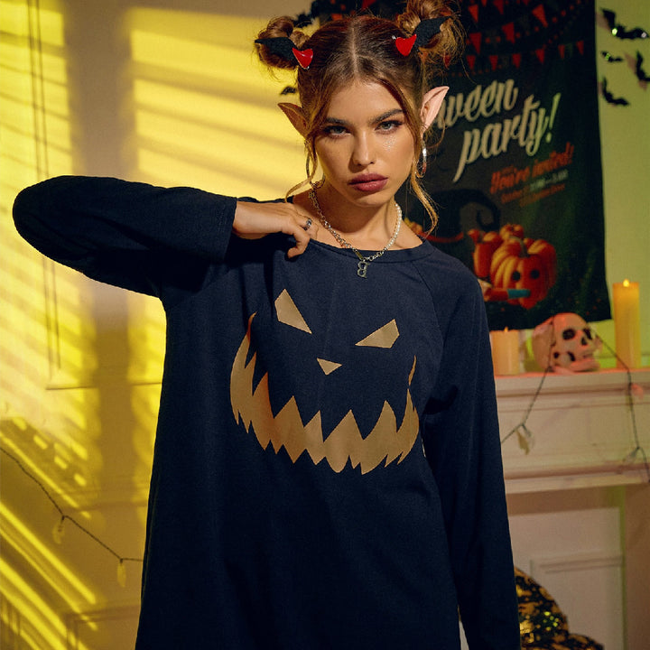 Women's Halloween Printing Fashion Sweater-Blouses & Shirts-Zishirts