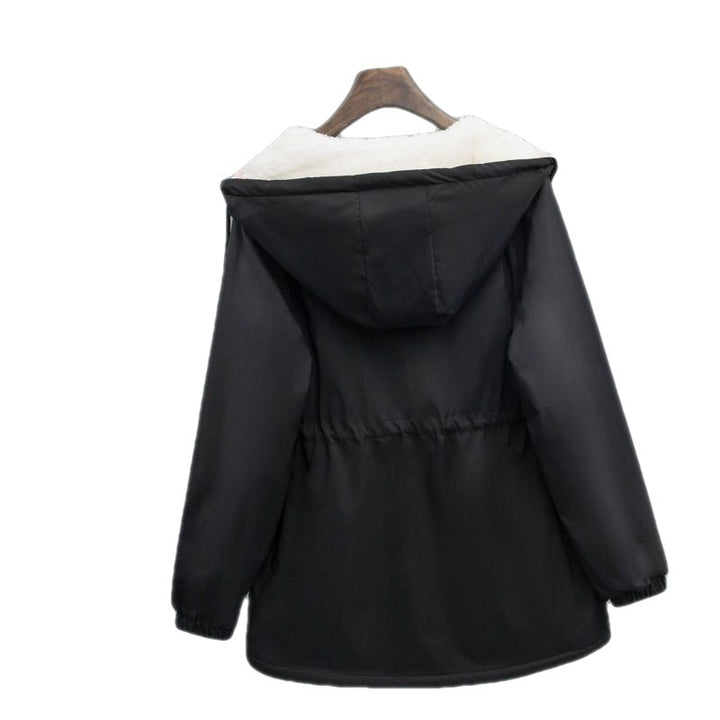 Small Velvet Padded Thickened Coat Women-Jackets-Zishirts