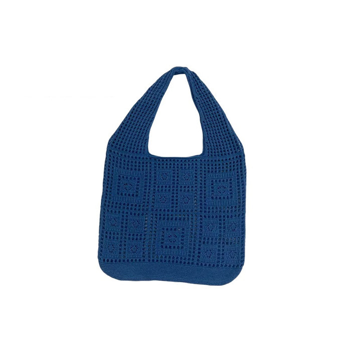 All-matching Solid Color Knitted Shoulder Bag-Women's Bags-Zishirts