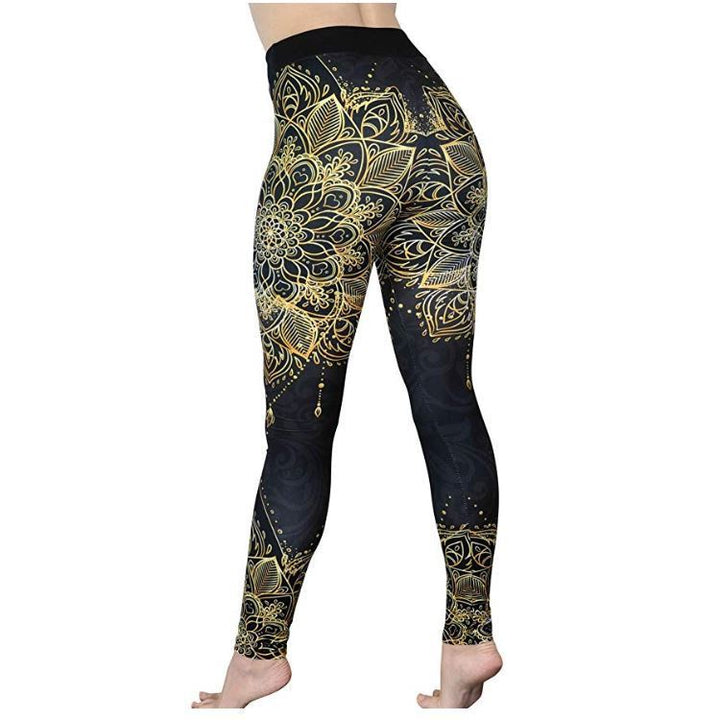 Printed High Waist High Elastic Running Fitness Sports Yoga Pants-Womens 2024 March-Zishirts