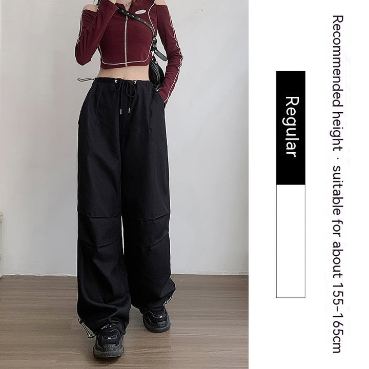 Women's Fashion Casual High Waist Casual Wide Leg Pants-Suits & Sets-Zishirts