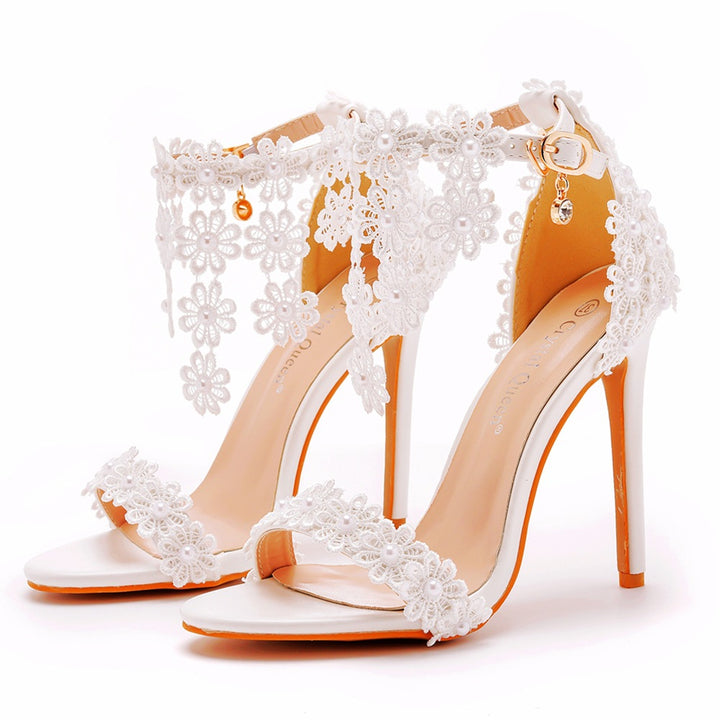 Rhinestone High Heel Shoes Women-Womens Footwear-Zishirts