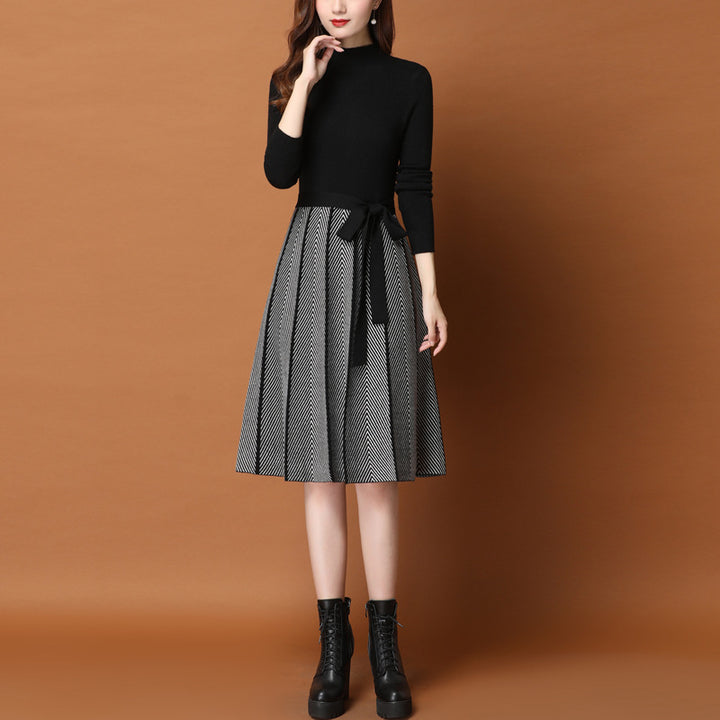 Sweater Skirt Inner Wear Base Temperament Long Women's Clothing Dress-Women's Outerwear 2023-Zishirts