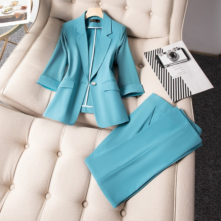 Simple And Capable 34 Sleeve Suit-Womens 2024 March-Zishirts