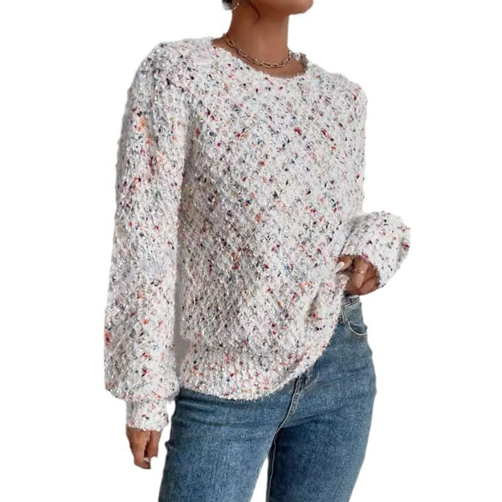 Autumn And Winter Round Neck Pullover Long Sleeve Knitted Top-Sweaters-Zishirts