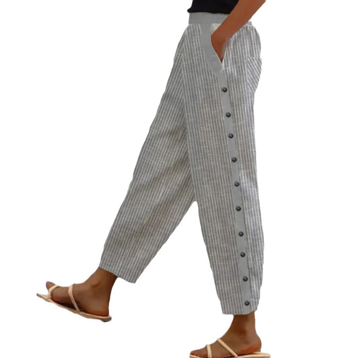 European And American Striped Casual Pants Loose Comfortable Outdoor-Suits & Sets-Zishirts
