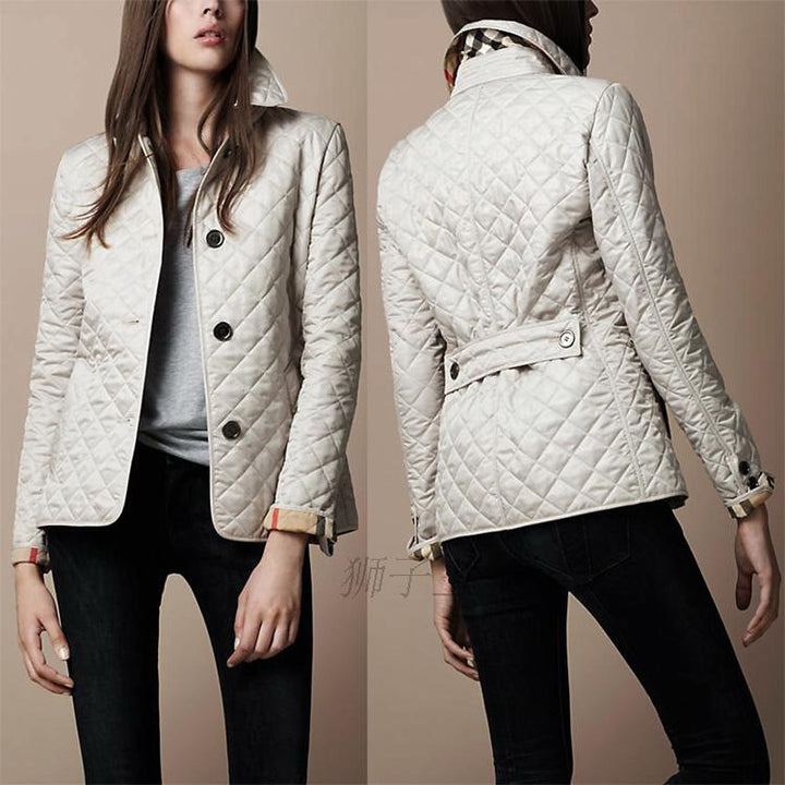 Fashionable Elegant Lapel Cotton-padded Jacket-Jackets-Zishirts