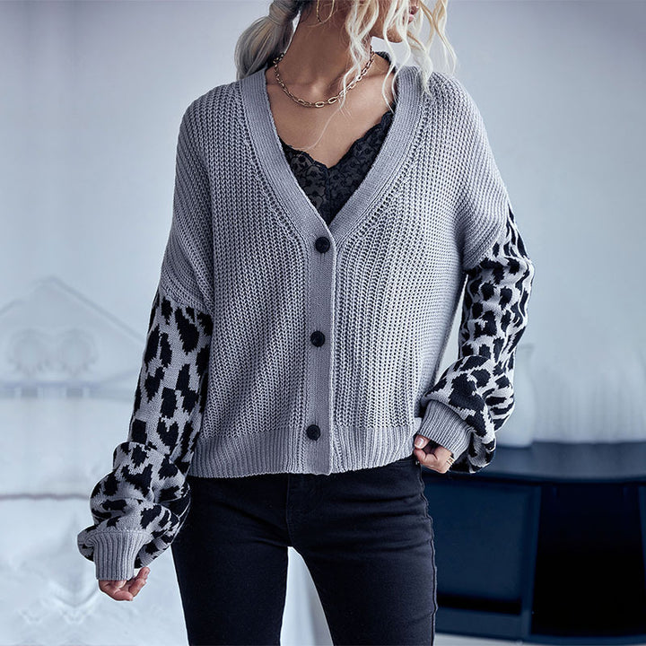 Loose Fashion Cardigan Long-sleeved Sweater-Sweaters-Zishirts