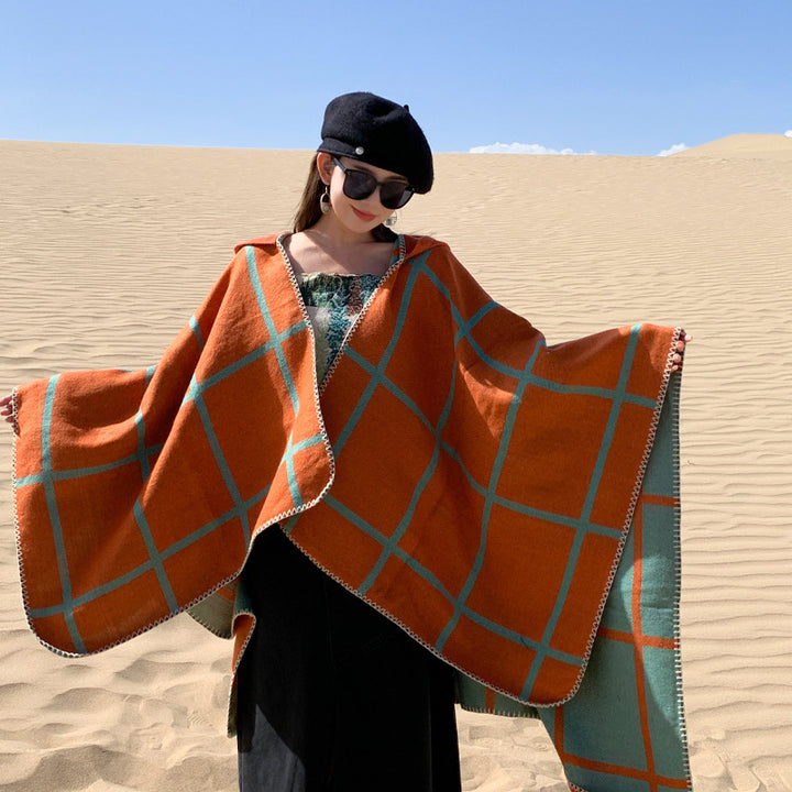 Ethnic Style Outdoor Grassland Desert Shawl-Scarves & Wraps-Zishirts