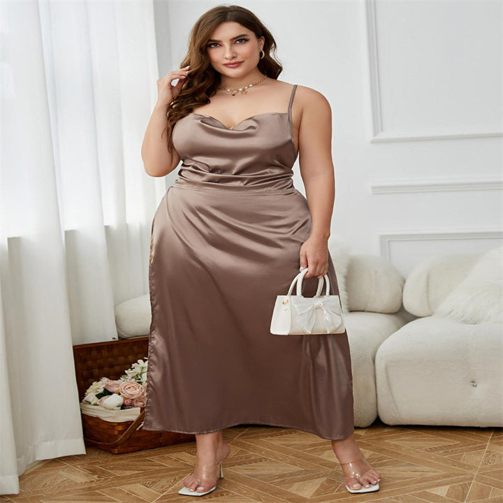 Plus Size Sling Dress Dress-Women's Outerwear 2023-Zishirts