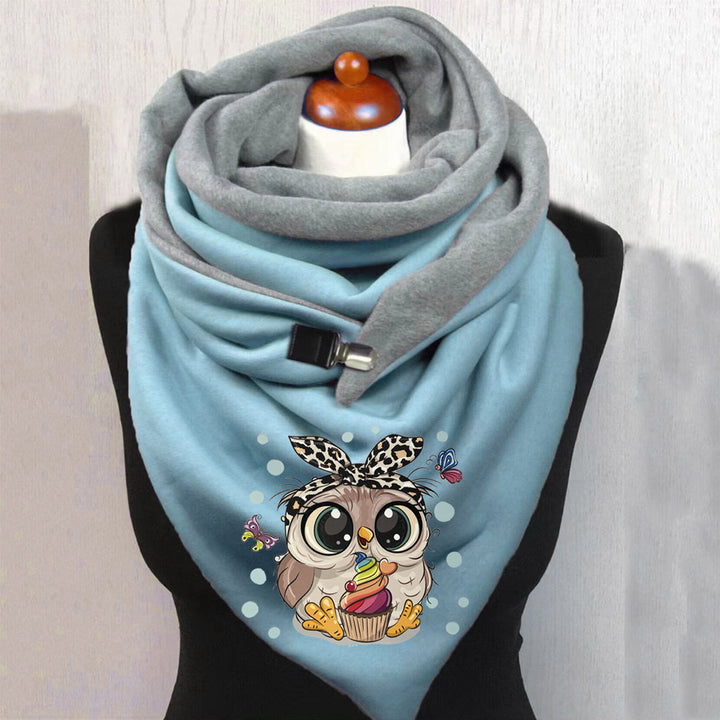 Women's Graceful And Fashionable Cotton Warm Button Scarf-Scarves & Wraps-Zishirts