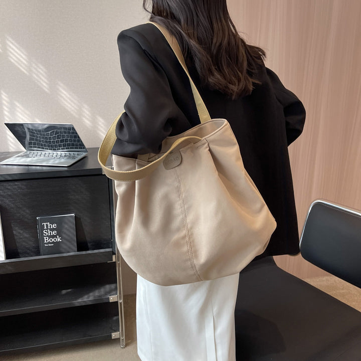 Large Capacity Totes Simple Commuting Daily Shopping Shoulder Bag Casual Handbag Women-Women's Bags-Zishirts