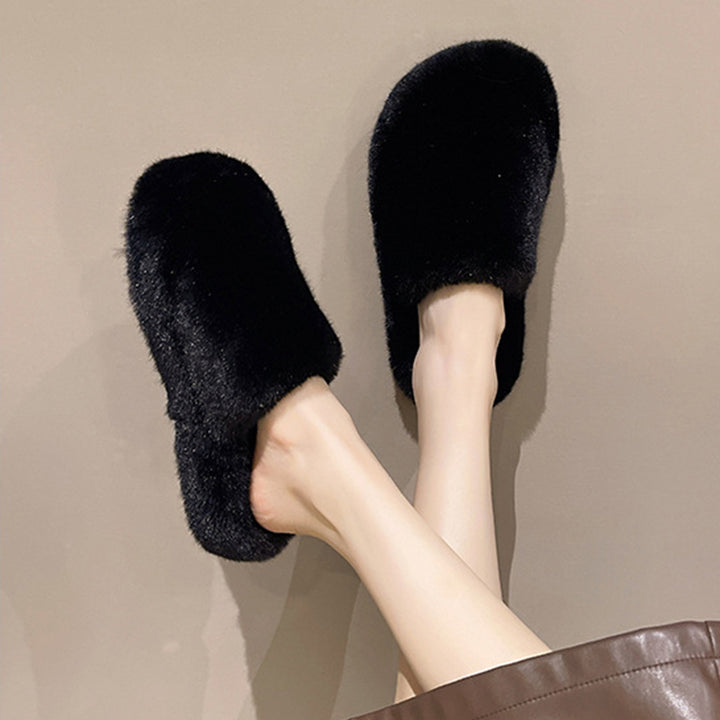 Women Home Slippers Winter Warm Shoes With 3cm Heel-Womens Footwear-Zishirts