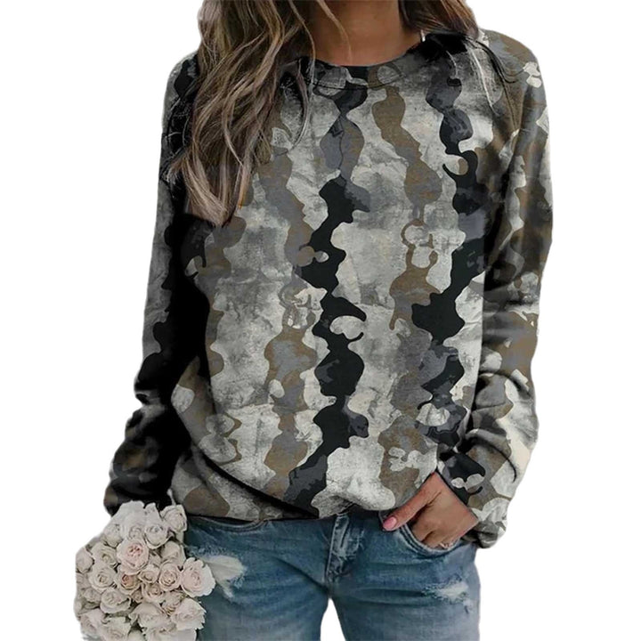 Rendering 3D Digital Printing Long Sleeve Loose Round Neck Sweater-Womens 2024 March-Zishirts