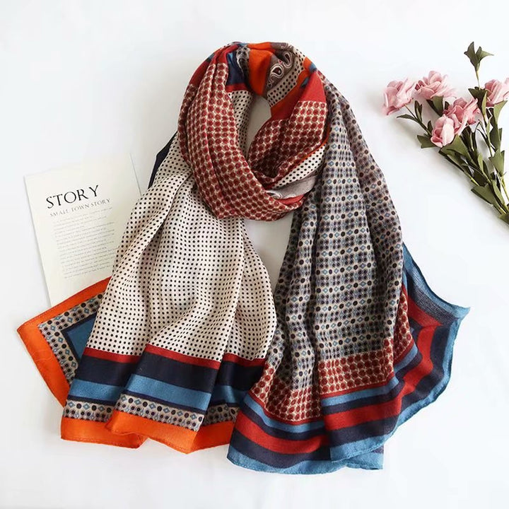 Shawl Autumn And Winter Warm British Plaid Korean Style Scarf Dual-use-Scarves & Wraps-Zishirts