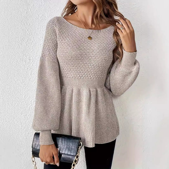 All-match Round Neck Pullover Knitted Sweater-0-Zishirts