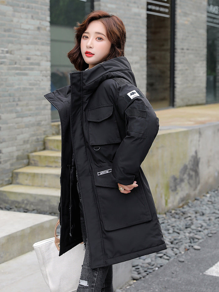 Girls' Korean-style Loose Down Cotton-padded Jacket-Women's Outerwear 2023-Zishirts