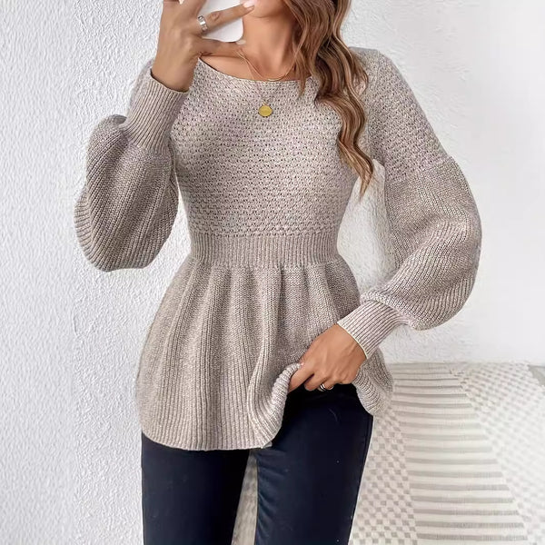 All-match Round Neck Pullover Knitted Sweater-0-Zishirts