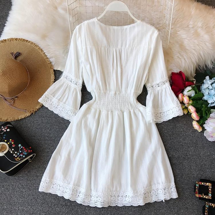 Korean Holiday Beach Dress For Women-Lady Dresses-Zishirts