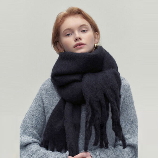 All-match Soft Glutinous Idle Style Thermal Long Scarf-Women's Outerwear 2023-Zishirts