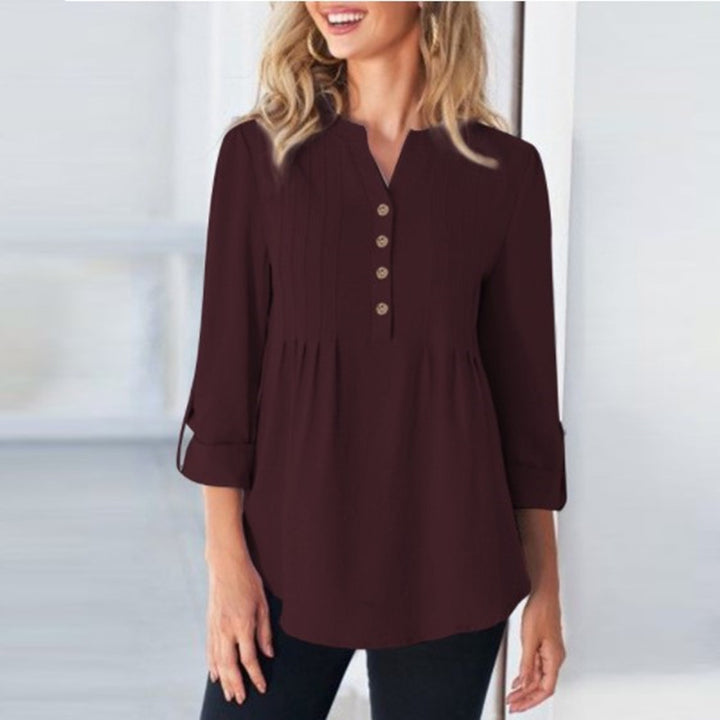 Women's Fashion Casual Solid Color Shirt-Women's Outerwear 2023-Zishirts