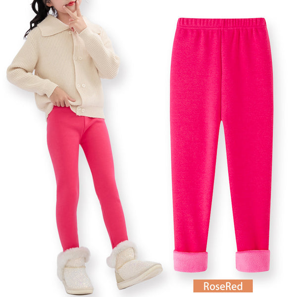 FallWinter Hot-selling Girls' Leggings Fleece-lined Warm Cropped Pants-Women's Outerwear 2023-Zishirts