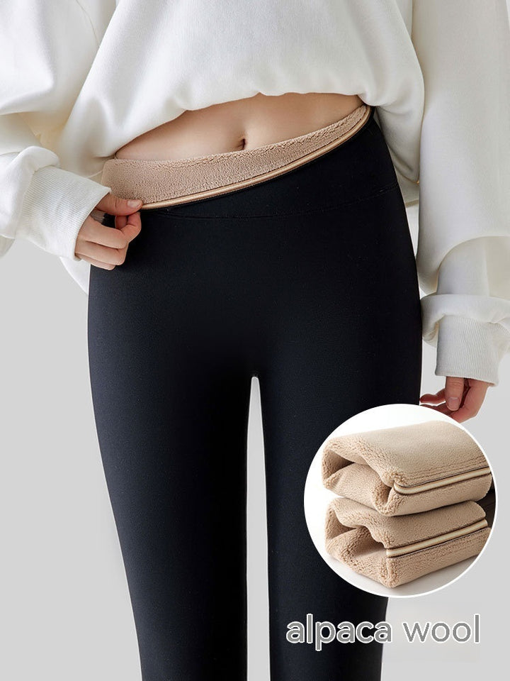 Fleece-lined Thick High Waist Hip Lift Leggings For Women-Women's Outerwear 2023-Zishirts