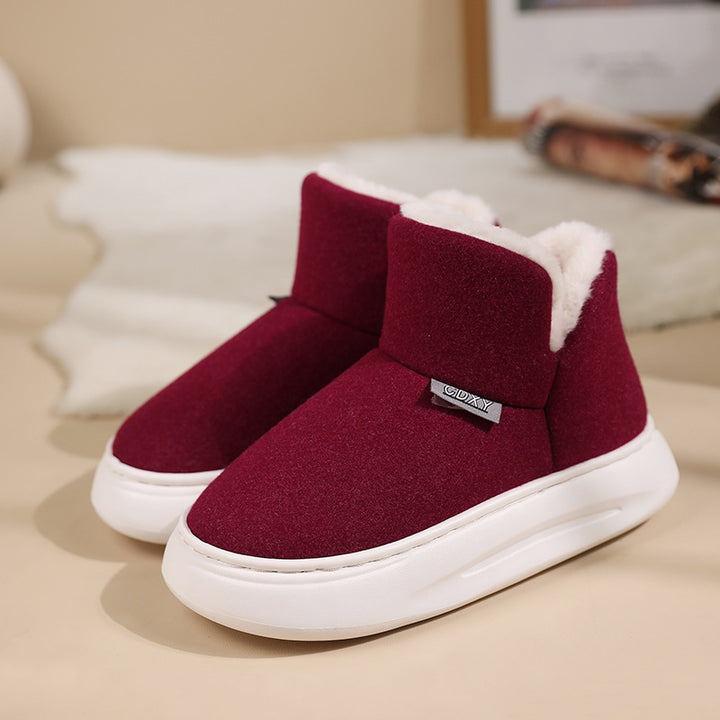 Winter Cotton Slippers Thick Casual Thick-Womens Footwear-Zishirts