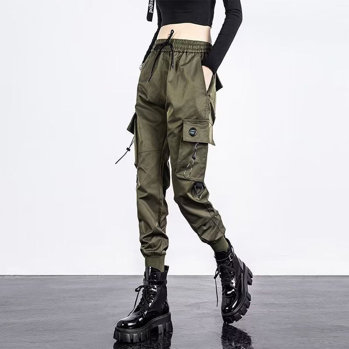 Oversized Cargo Pants Men And Women Ankle Banded Slacks High Waist Loose And Slimming-Women's Outerwear 2023-Zishirts