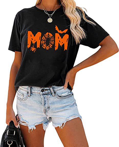 Leopard Print Love MAMA Mother's Day T-shirt Holiday Outdoor Leisure Pure Cotton-Women's Outerwear 2023-Zishirts