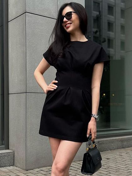 Women's Fashion Temperament Waist-controlled Slimming Slim Fit A- Line Dress-Lady Dresses-Zishirts