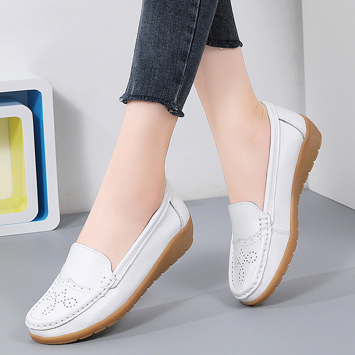 Women's Fashionable Simple Hollow-out Soft Bottom Wedge Hole Shoes-Womens Footwear-Zishirts