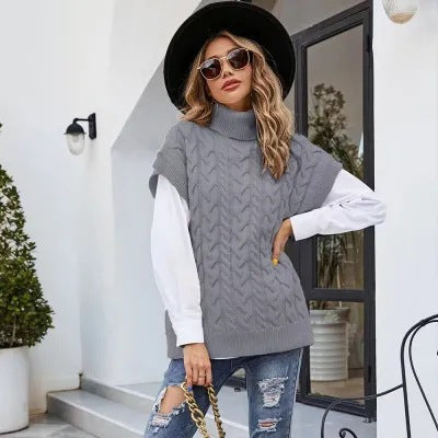 Women's Loose Batwing Sleeve Sweater-Sweaters-Zishirts