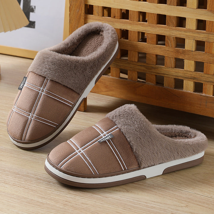 Winter Warm Slugged Bottom Plush Slippers-Womens Footwear-Zishirts