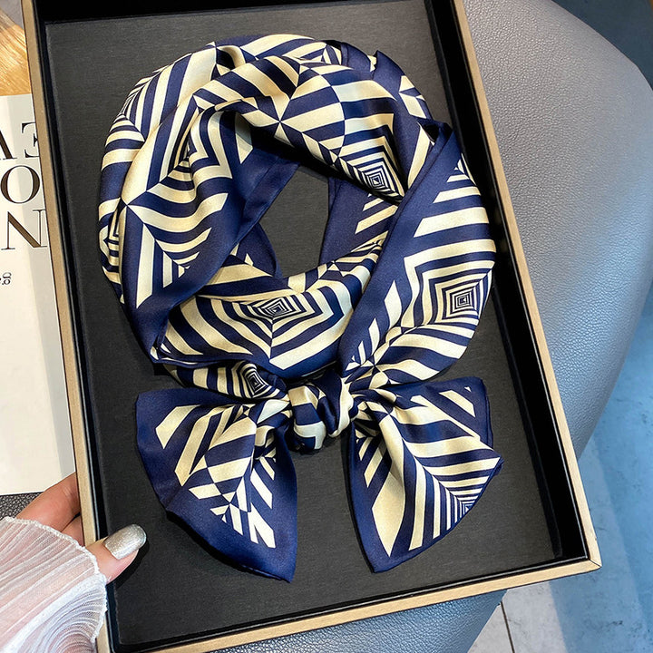 Warm Small Silk Scarf Thin Narrow Ribbon-Scarves & Wraps-Zishirts