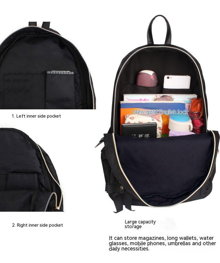 Women's Backpack Oxford Cloth Lightweight Nylon-Women's Bags-Zishirts