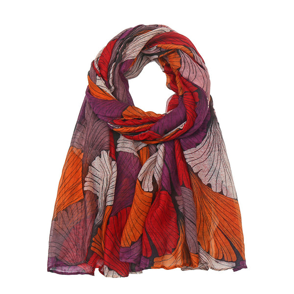 Printed Bali Yarn Scarf Women's Cotton And Linen Talma-Scarves & Wraps-Zishirts